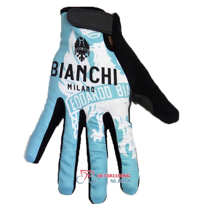 2020 Bianchi Lange Handschoenen Blauw Wit